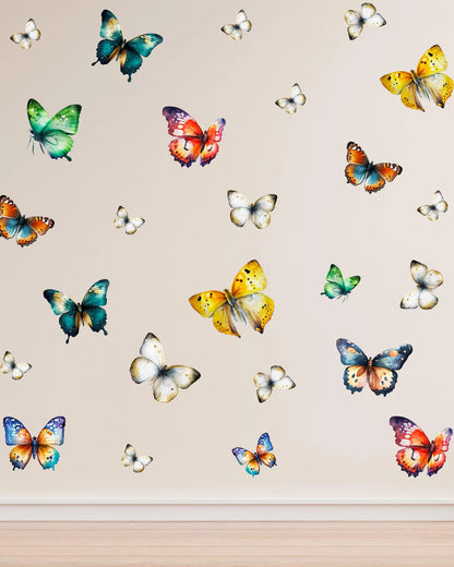 Colorful Butterfly Wall Decals