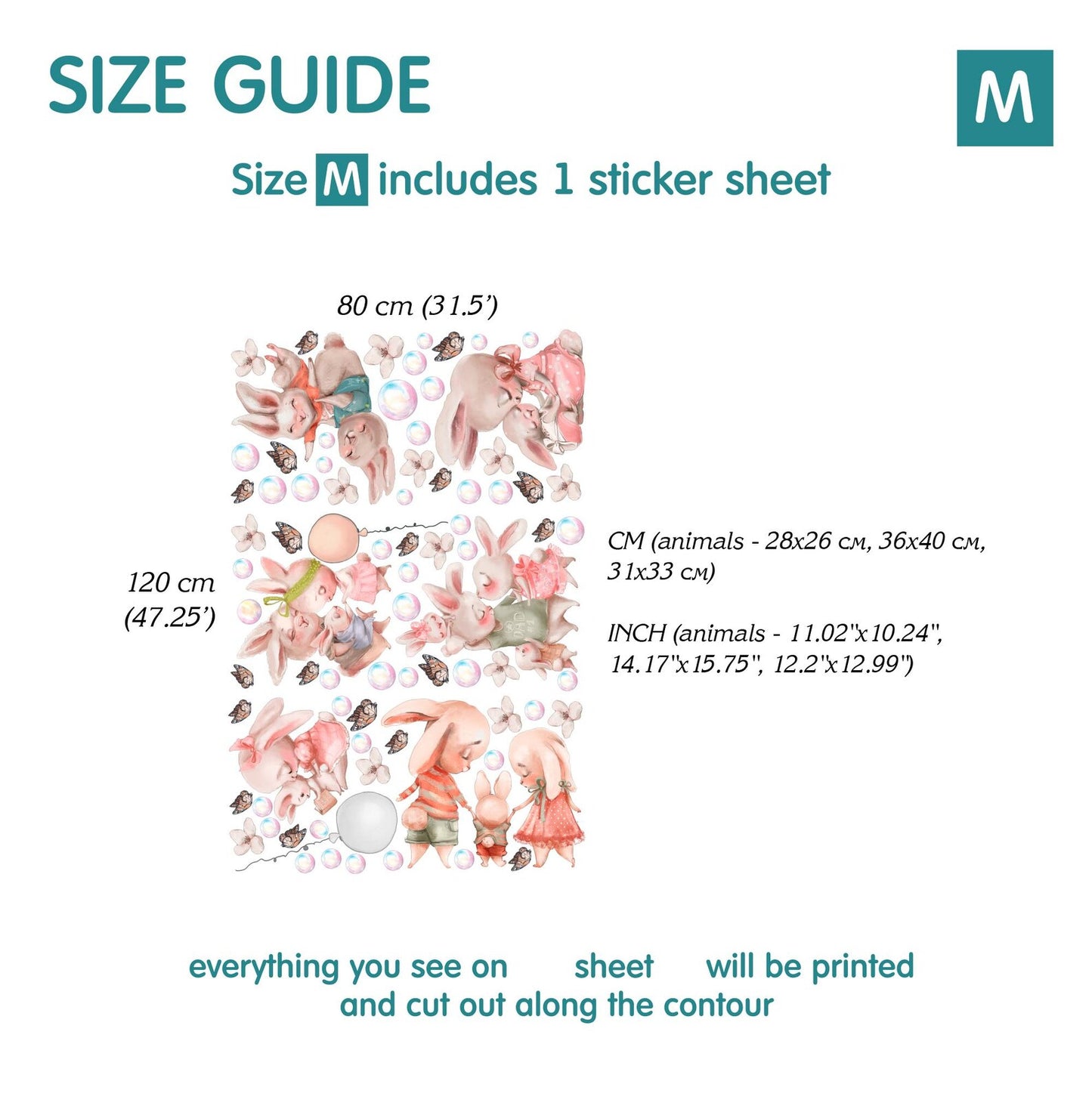Bunnies  Wall Decals 11.12