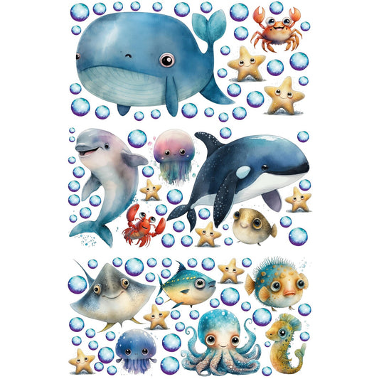 Ocean Wall Decals 15.12