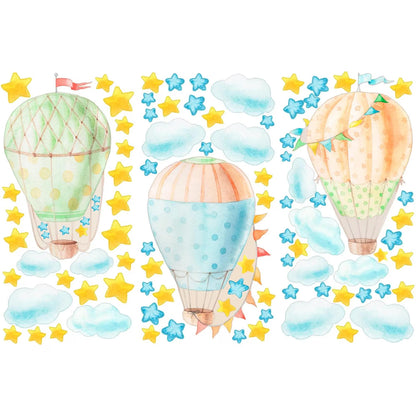 Hot air balloon Wall Decals 1.14