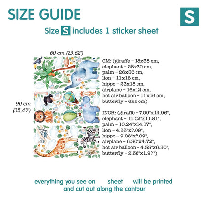 Savanna Wall Decals 14.8