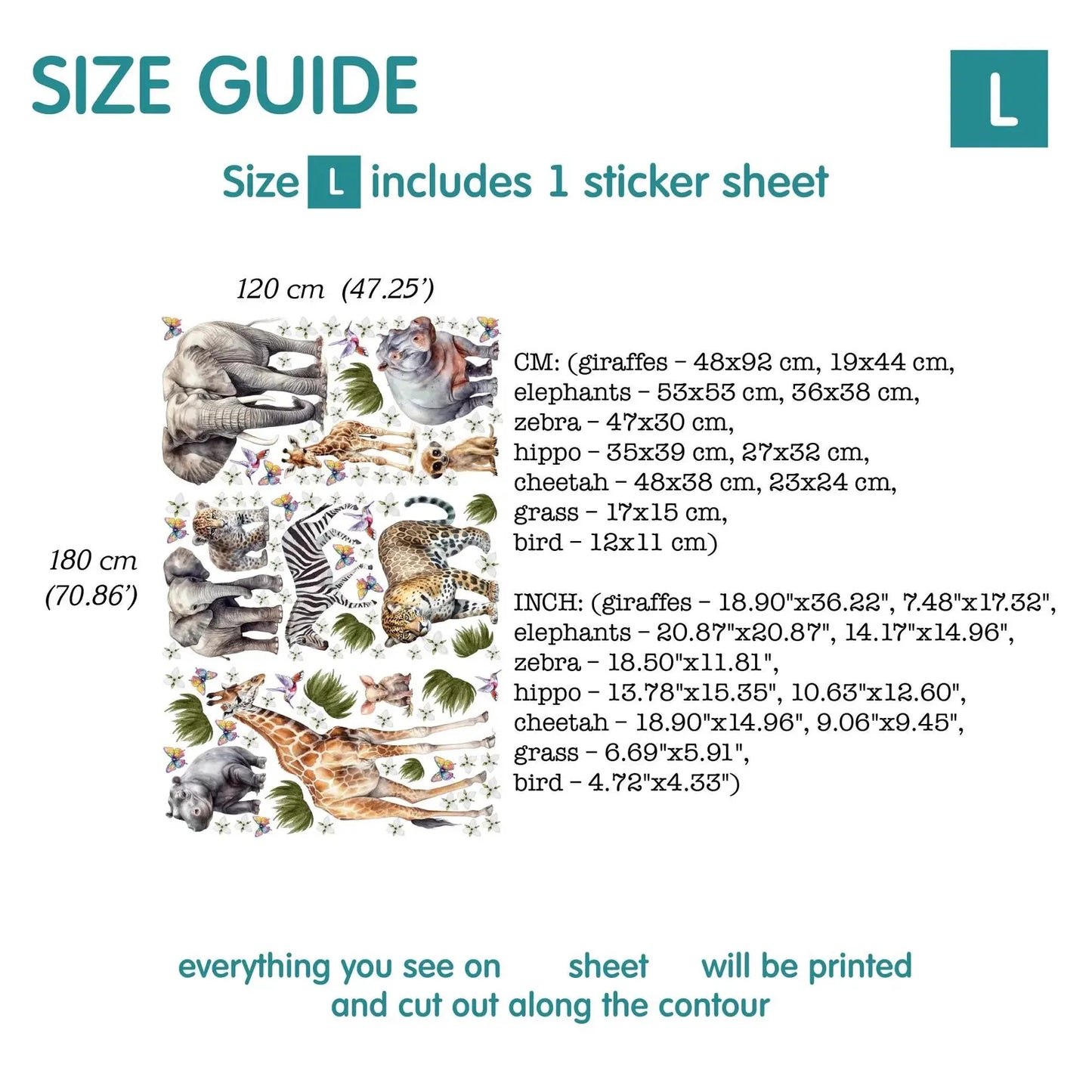 Savanna Wall Decals 10.8