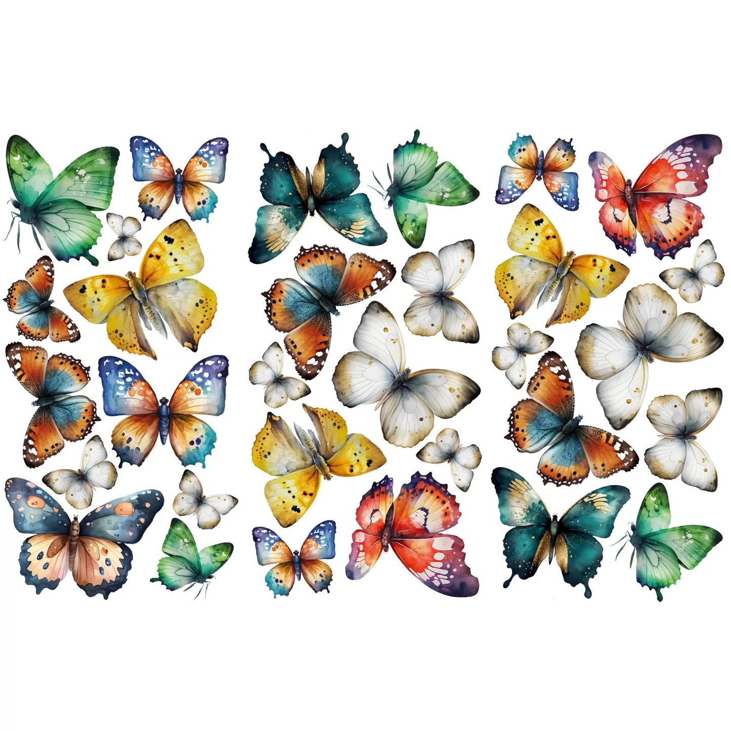 Colorful Butterfly Wall Decals