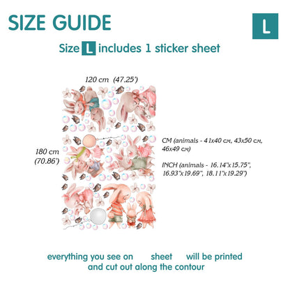 Bunnies  Wall Decals 11.12