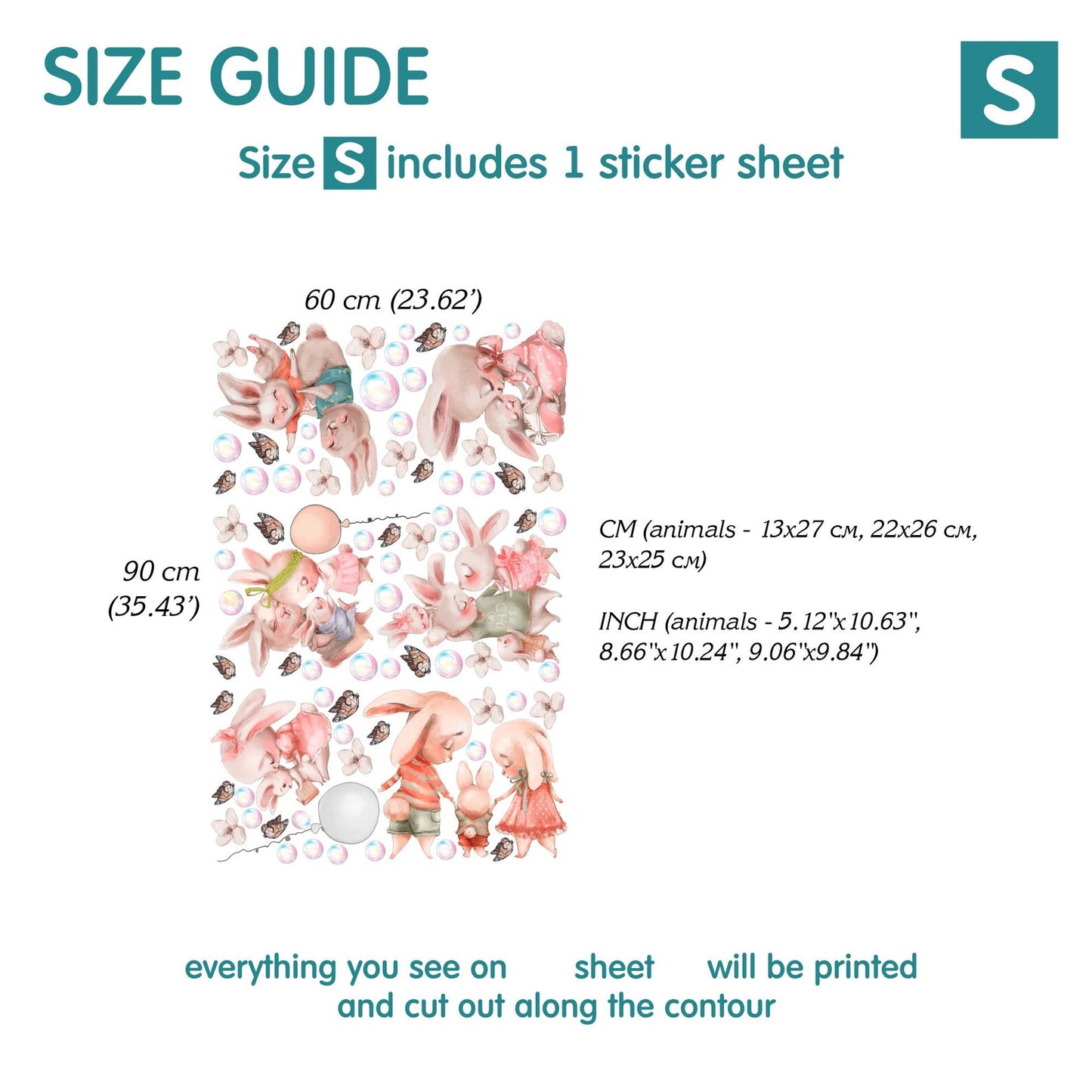 Bunnies  Wall Decals 11.12