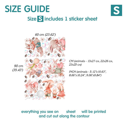 Bunnies  Wall Decals 11.12
