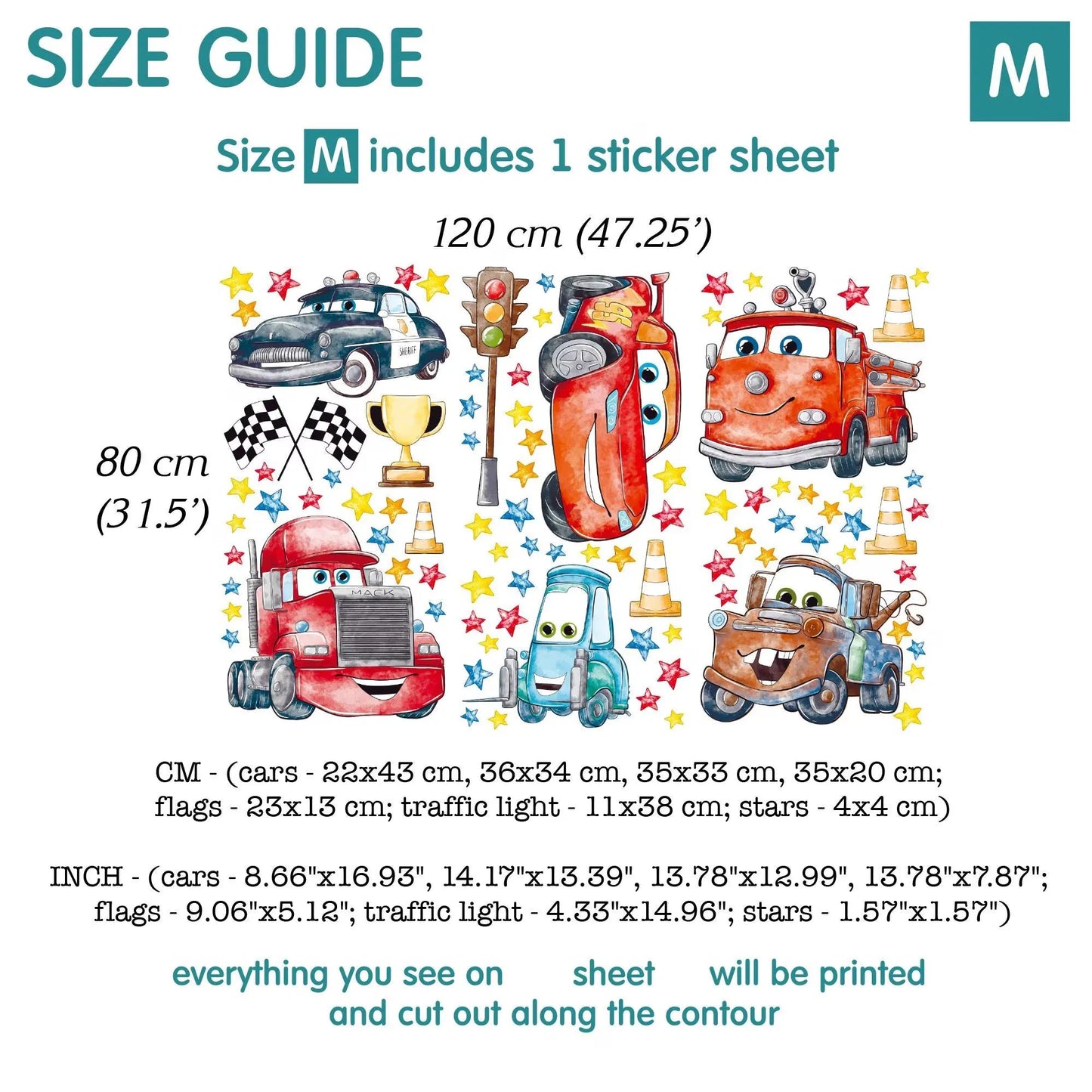 McQueen Cars Wall Decals