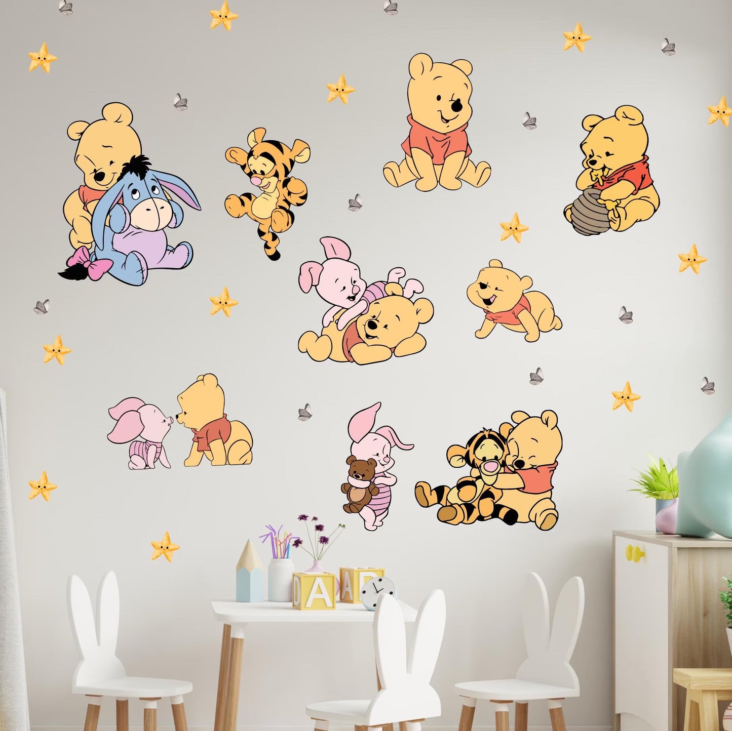Winnie Pooh Friends Wall Decal 11.8