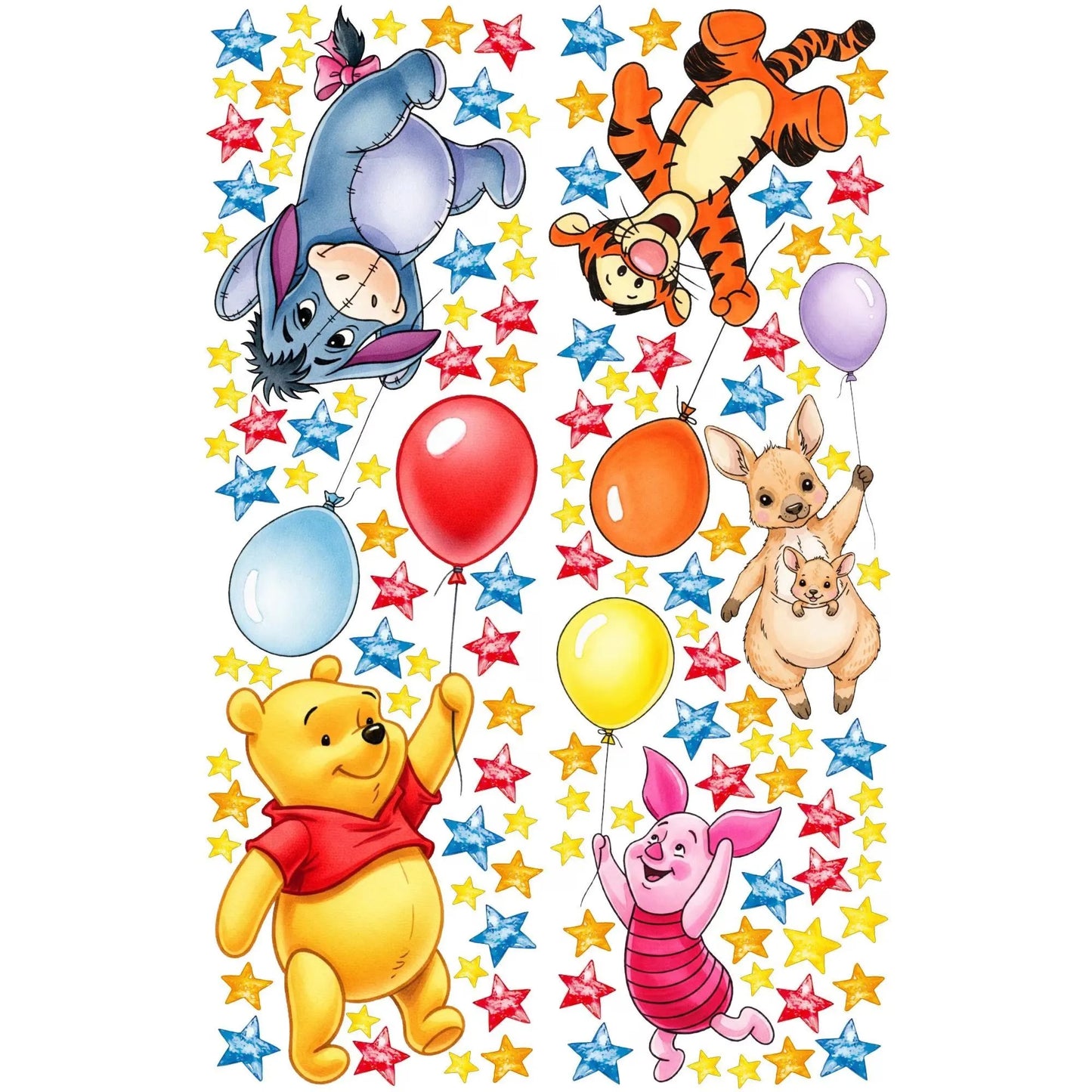 Winnie Pooh Friends Wall Decal 11.9