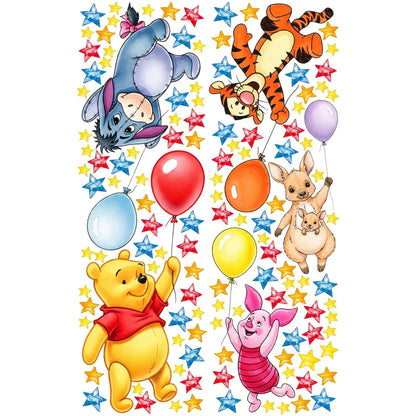 Winnie Pooh Friends Wall Decal 11.9