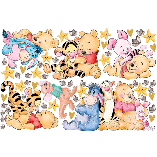 Winnie Pooh Friends Wall Decal 11.6