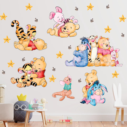 Winnie Pooh Friends Wall Decal 11.6