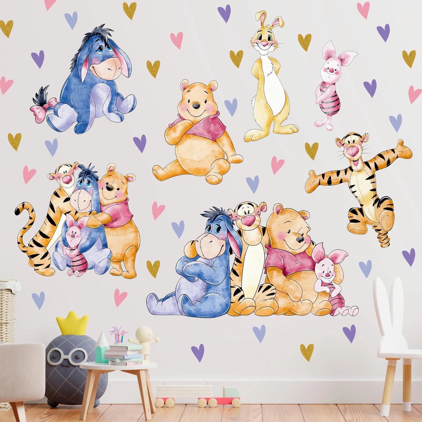 Winnie Pooh Friends  Wall Decal 8.6