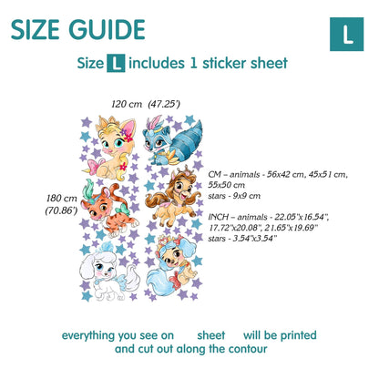Princess Pets Wall Decals