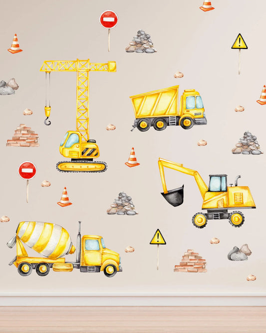 Construction Wall decals