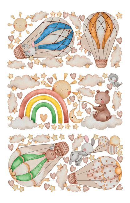 Animals Balloon Wall Decals 5.88
