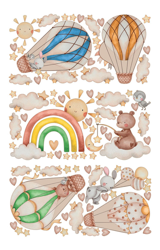 Animals Balloon Wall Decals 5.88