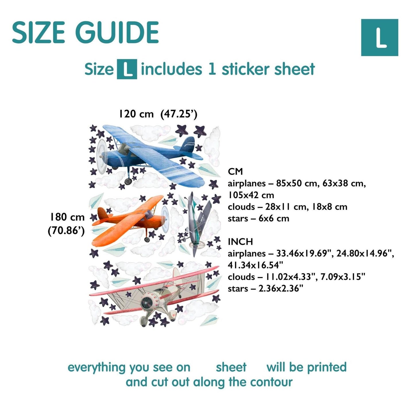 Airplane Wall Decal 1.11