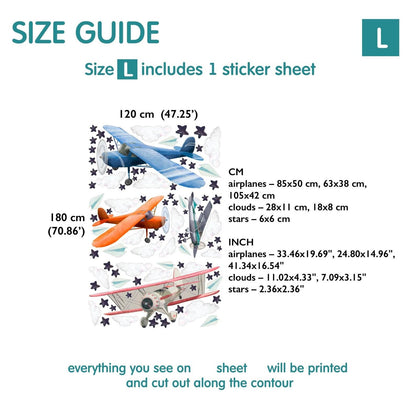 Airplane Wall Decal 1.11