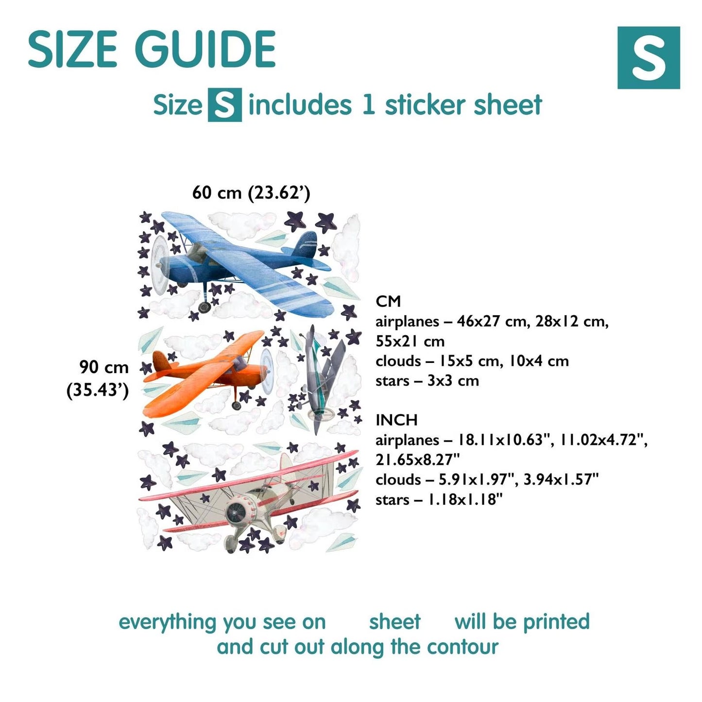 Airplane Wall Decal 1.11