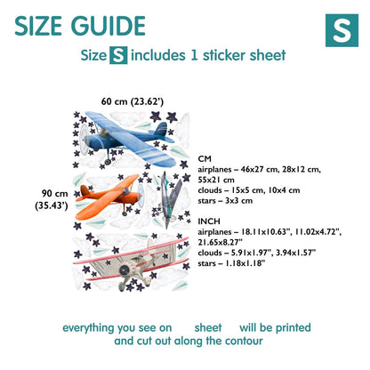 Airplane Wall Decal 1.11