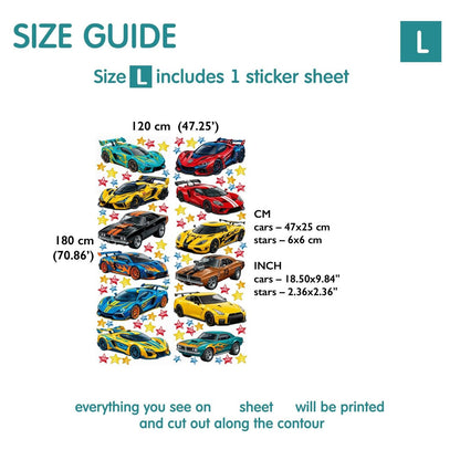 Race Car Wall Decal 5.11