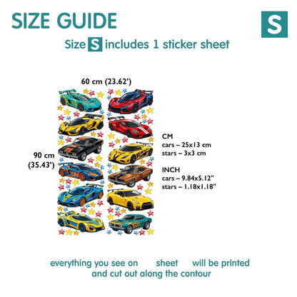 Race Car Wall Decal 5.11