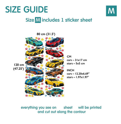Race Car Wall Decal 5.11