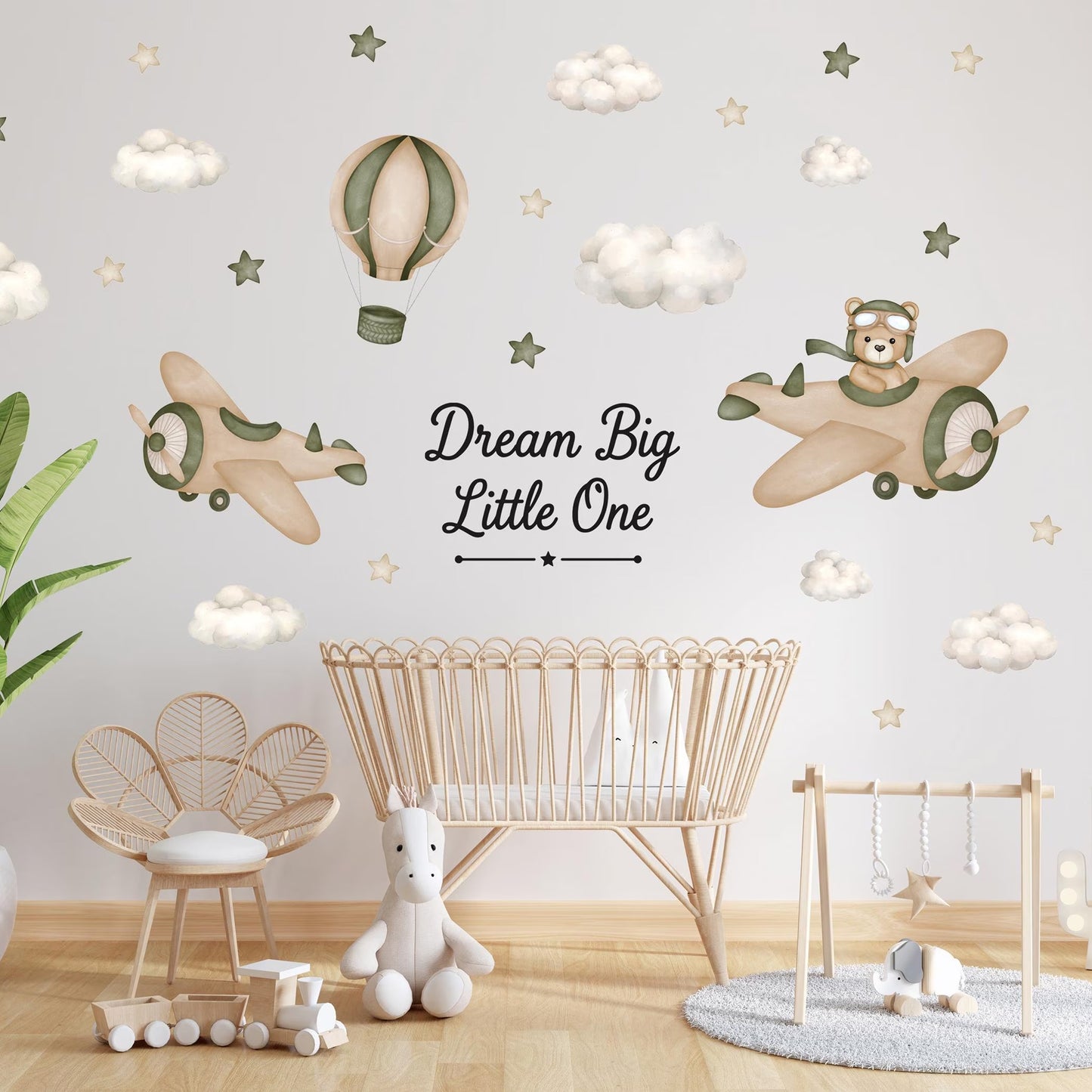 Aviator Bear Pilot  Wall Decal 5.1