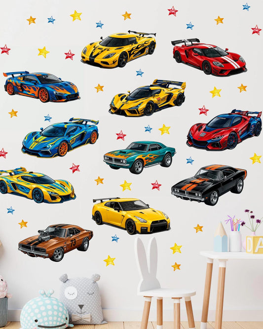 Race Car Wall Decal 5.11