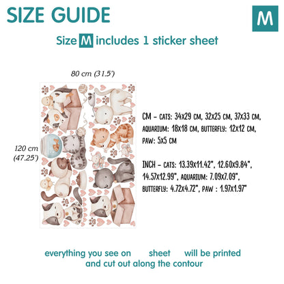 Cats Wall Decals 5.0