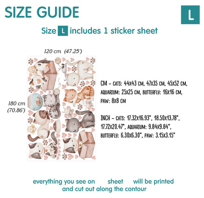 Cats Wall Decals 5.0