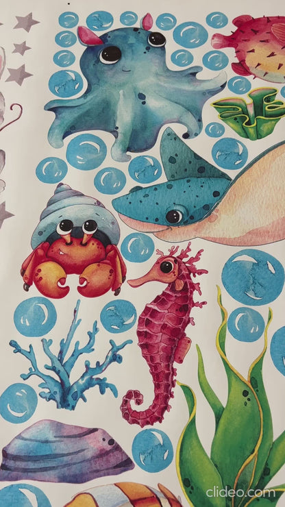 Ocean Wall Decals 15.2