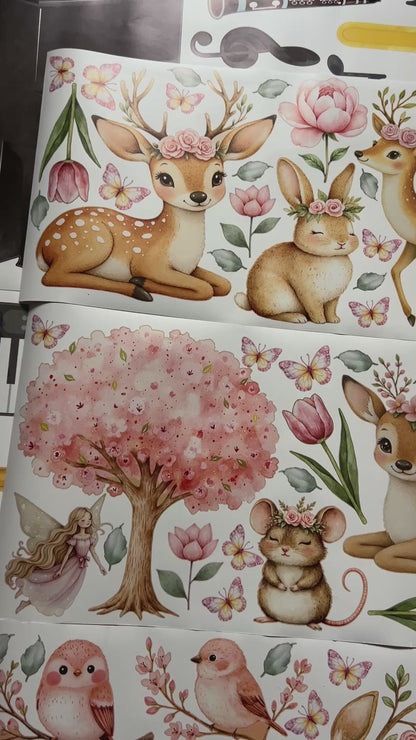 Woodland Animal Wall Decals 5.66