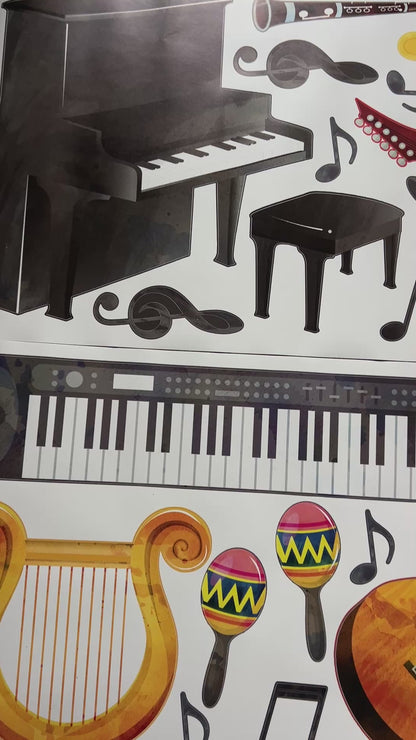 Musical Instruments Wall Decals